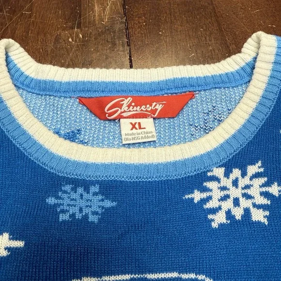Shinesty Bud Light Beer Crispy Boy Crew Ugly Christmas Sweater Holiday Size XL - Picture 3 of 7